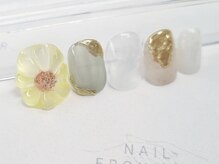 ネイルフロンティア 吉祥寺(NAIL FRONTIER)/ぷっくりひまわり8980円～