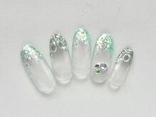 ヴィエント ネイル アイラッシュ サロン(Viento Nail Eyelash Salon)/キラリ手描きフラワー初回￥6800