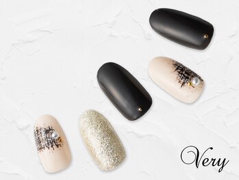 ヴェリー 六本木ヒルズ店(Very)/大人ツイードネイル