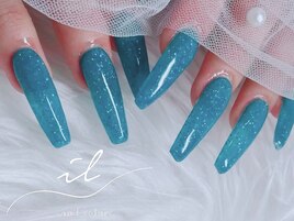 ロング×ワンカラーネイル