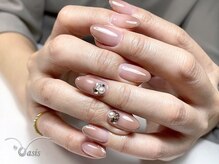 バイオアシス 麻布十番(by Oasis)/ブラウングラデ×ラメフレンチ