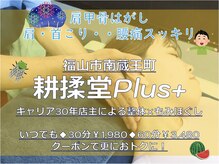 コウジュウドウプラス(耕揉堂Plus+)