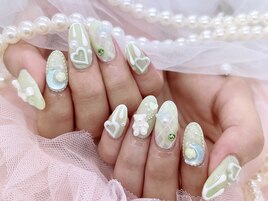 黄緑 パステルデザイン 持ち込み