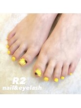 アイラッシュサロンアールツー(eyelash salon R2)/ひまわり　フットネイル