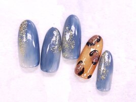ニュアンスレオパードネイル