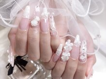 プティネイル 池袋(Puty Nail)/ピンクホワイトネイル　スカルプ