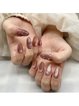 トータルビューティーローズ(Rose)/スカルプマグネットネイル