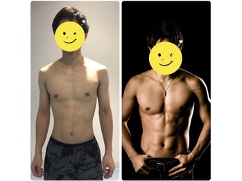 エムビーエルフィットネス 本陣亀島店(MBL.fitness)/お客様の変化【30代男性】