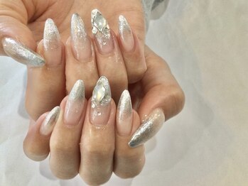 フリースタイル(Free Style)/☆シルバーラメキラキラグラデ☆