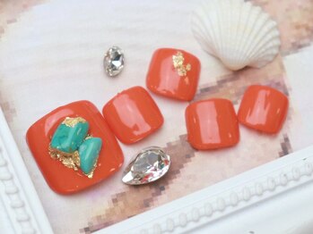 プレジール(Plaisir)/2018年7月フット★ターコイズ