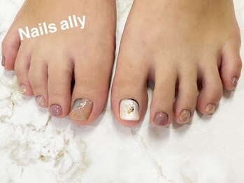 ネイルズアリー 立川店(Nails ally)/ニュアンス×シェルART