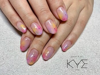 キーバイマグ(KYE by Mag)/タイダイ柄ネイル