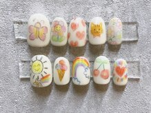 リ ボディ 札幌駅前店(Re Body)/落書きネイル　8800円