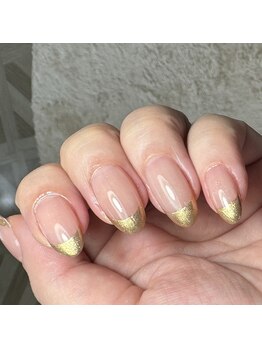 ローザネイル(Rosa Nail)/ミラーフレンチ