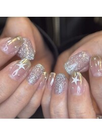 キラキラ星ネイル☆