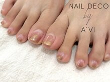 ネイルデコ(nail DECO)/フットワンカラー/ニュアンス