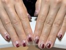 塗りかけネイル