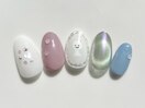 梅雨ネイル マグネットネイル