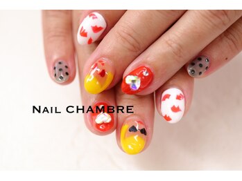 ネイル シャンブル(nail CHAMBRE)/フットとおそろいデザイン