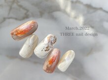 スリー(THREE)/Mar.2022/nail design