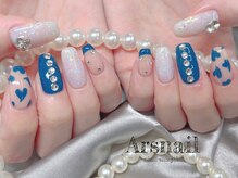 アルスネイル(Ars nail)/ネイビーハートネイル