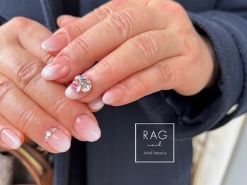 ラグ ネイル(RAG nail)/グラデーション/3Dパーツ