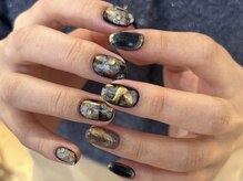 クルネ(QULNE)/ネイビー/ニュアンス/冬