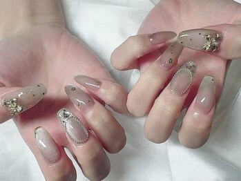 ネイル スパ ココプラス(Nail spa Cocoplus)/ベージュマグのワンホンネイル