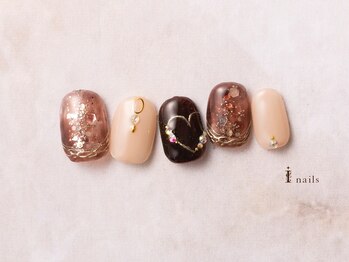 アイネイルズ 横浜EAST店(I-nails)/ハートラメニュアンスネイル