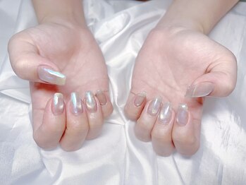 シンプル持込　水光ネイル