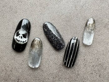 ハロウィンネイルジャック