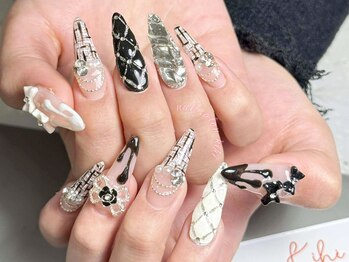 バレンタイン/キルティング/黒