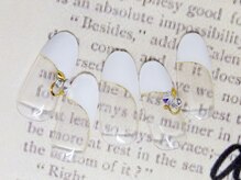 ルクシア(LUXCIA)/変形フレンチ×ビジュー