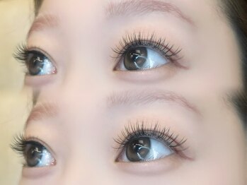 スキン 心斎橋店(skin)の写真/梅雨時期の味方◎湿気にも強いLEDエクステ/フラットラッシュ/Wフラット/まつ毛の状態に合わせて種類の提案*