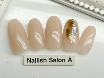 ネイリッシュサロン エー(Nailish Salon A)/ニュアンスレオパードネイル