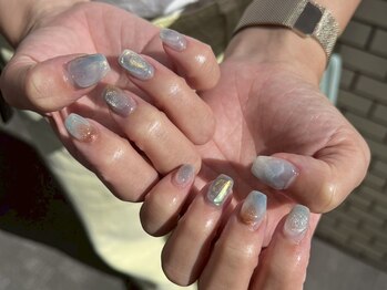 アンジー(Angie)の写真/《丁寧なケアが仕上りに差を付ける》大人女性の魅力を底上げするあなただけの上品なネイルをご提供♪