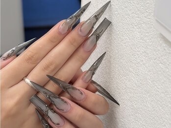 エイナネイル(einanail)の写真/スカルプネイルで憧れのお洒落ネイルに★爪に優しいパラジェル・フィルインで育爪&美フォルムを実現♪