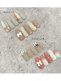 1月定額ネイル8800円コース