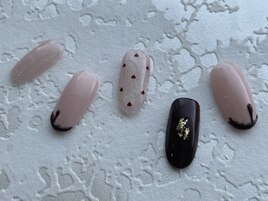ハート＆チョコネイル