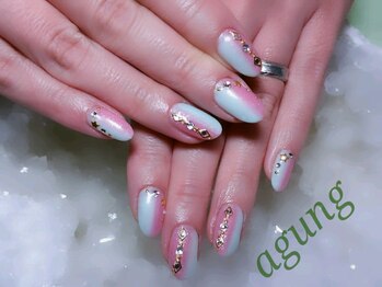 アグン(agung)/お上品なピンク＆ブルー