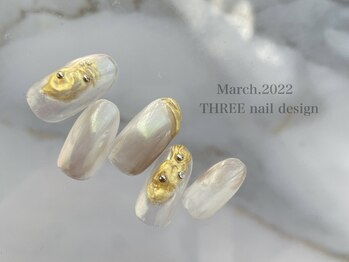 スリー(THREE)/Mar.2022/nail design
