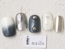 アイネイルズ 渋谷店(I nails)/寒色ニュアンス