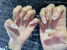 ボージュ バイ ルアナネイル(BeauJu by Luana Nail)/お花ミラー成人式ネイル