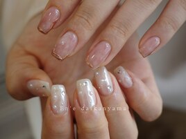 ちぐはぐニュアンスネイル♪