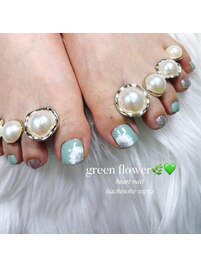 フラワーフットネイル