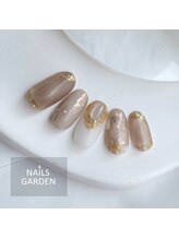 ネイルズガーデン(NAILS GARDEN)/マグネット×ニュアンスネイル