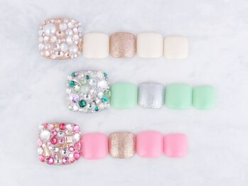 アトリエプラスエヌ(Atelier+N)/フット★キラキラ！ストーン埋め