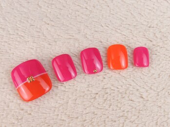 ネイルズシャトン/バイカラーネイル♪