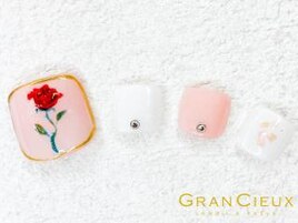 ガーリーローズ foot nail