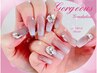 ハンドorフットジェルLuxury煌きゴージャスネイル【他店オフ無料】フィルイン